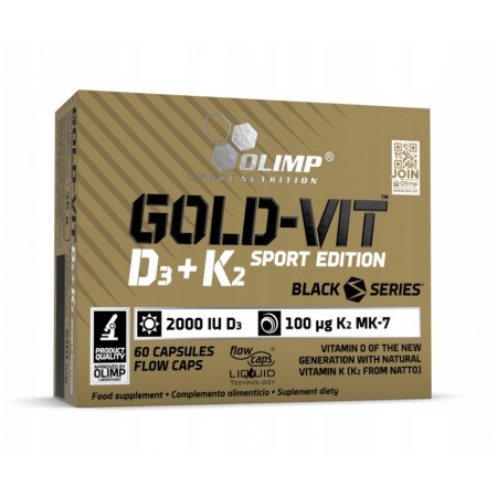 OLIMP GOLD-VIT D3+K2 SPORT EDITION 60 caps.