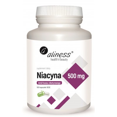 Aliness Niacyna 500 mg x 100 vege caps.