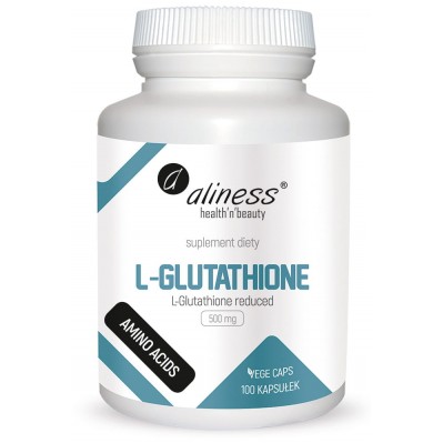Aliness L-Glutathione Reduced 500mg 100 caps.
