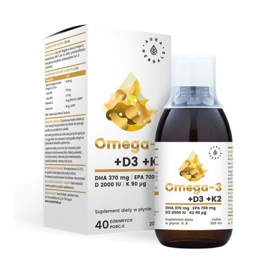 Aura Herbals Omega-3 + D3 + K2MK7 200 ml