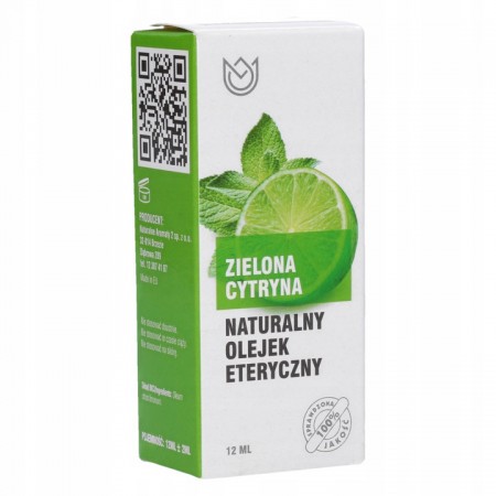 Naturalny olejek eteryczny 12ml - ZIELONA CYTRYNA