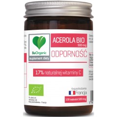 BeOrganic ACEROLA BIO 17% witaminy C 500mg x 100 tabletek