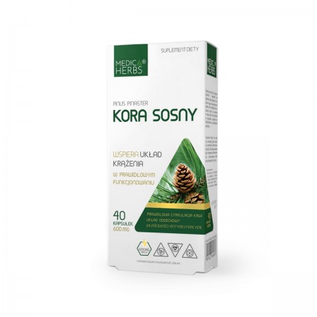 MEDICA HERBS KORA SOSNY 600mg 40 kapsułek