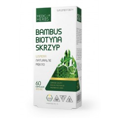 MEDICA HERBS BAMBUS BIOTYNA SKRZYP 470mg 60 kapsułek