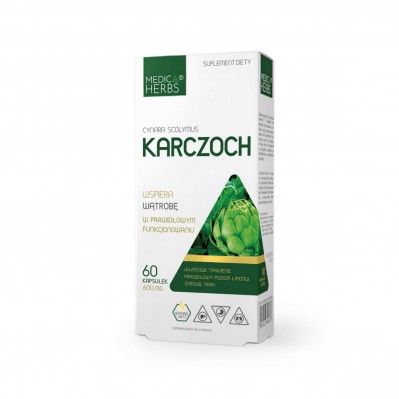 MEDICA HERBS KARCZOCH 600mg 60 kapsułek