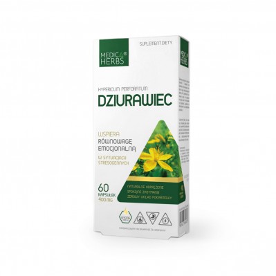 MEDICA HERBS DZIURAWIEC 400mg 60 kapsułek