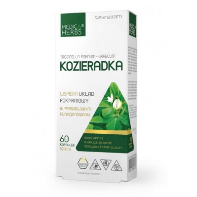 MEDICA HERBS KOZIERADKA 520mg 60 kapsułek