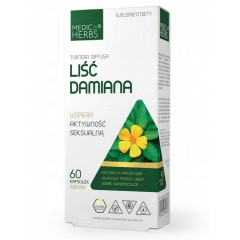 MEDICA HERBS LIŚĆ DAMIANA 600mg 60 kapsułek