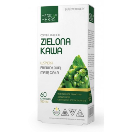 MEDICA HERBS ZIELONA KAWA 550mg 60 kapsułek