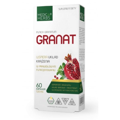 MEDICA HERBS GRANAT 520mg 60 kapsułek