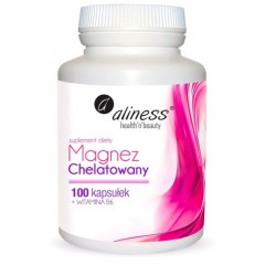Aliness Magnez Chelatowany 560mg + WIT B6 100 caps.