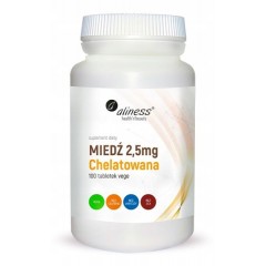 Aliness Miedź Chelatowana 2,5mg 100 vege tabs.