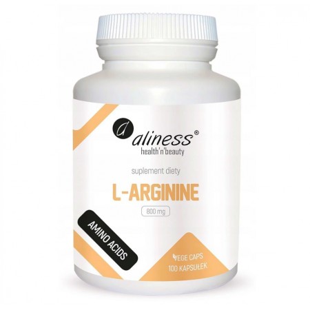 Aliness L-Arginine 800mg 100 caps.