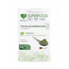 BeOrganic Trawa jęczmienna BIO w proszku 200g