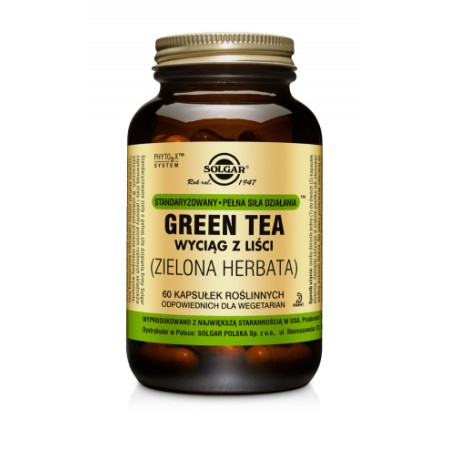 SOLGAR GREEN TEA ( ZIELONA HERBATA ) 60 caps.