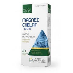 MEDICA HERBS MAGNEZ CHELAT + WIT. B6 60 caps.