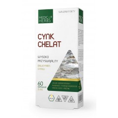 MEDICA HERBS CYNK CHELAT 15mg 60 caps.