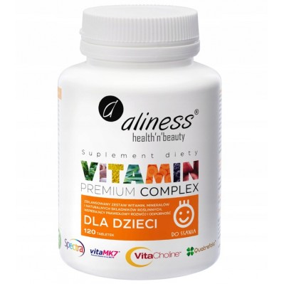Aliness Premium Witaminy dla dzieci 120 tabs.