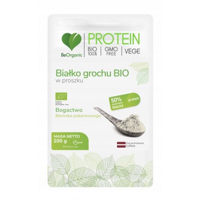 BeOrganic Białko konopne BIO w proszku 200g