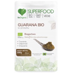 BeOrganic Guarana BIO w proszku 200g