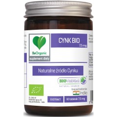 BeOrganic Cynk BIO 7,5mg 60 tabletek
