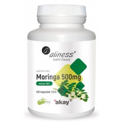 Aliness Moringa Ekstrakt 20% 500mg 100 caps.