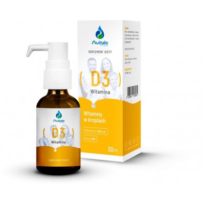 Avitale Krople Witamina D3 1000IU 30 ml