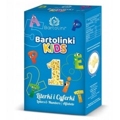 BARTOLINI KIDS Makaron dla dzieci Literki i cyferki 250g