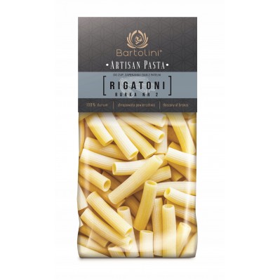 BARTOLINI Makaron Durum Rigatoni Rurka nr 2 400g