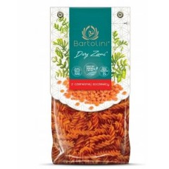 BARTOLINI Makaron z czerwonej soczewicy świderek 250g