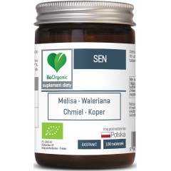 BeOrganic Sen BIO 450mg 100 tabletek