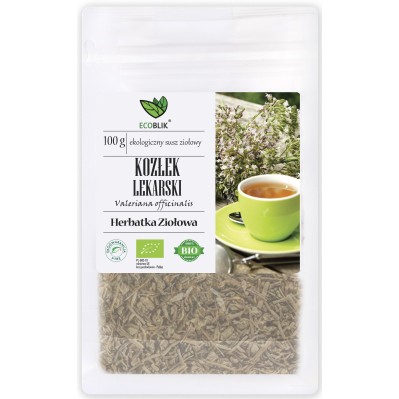 EcoBlik Herbatka Ziołowa Kozłek Lekarski 100g EKO