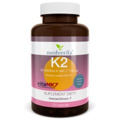 Medverita Witamina K2 MK-7 100ug 120kapsułek