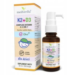 Medverita Witamina K2+D3 dla dzieci 30ml