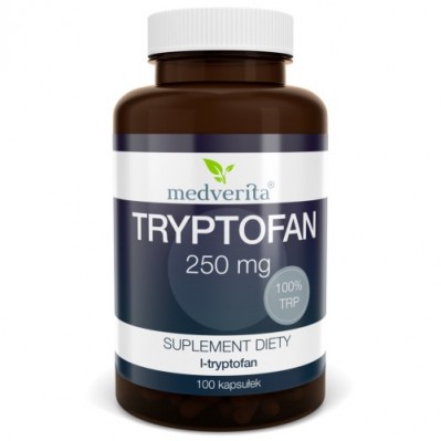 Medverita Tryptofan L-tryptofan 250 mg 100 kapsułek