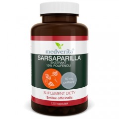 Medverita Sarsaparilla ekstrakt 10% polifenoli 120 kapsułek