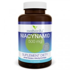 Medverita Niacynamid 500 mg 100 kapsułek
