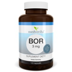 Medverita Bor 3mg kwas borowy 120 kapsułek