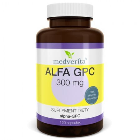 Medverita Alfa GPC 300 mg alfosceran choliny 120 kapsułek