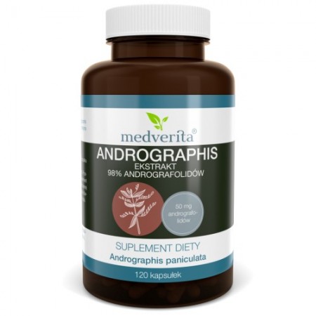 Medverita Andrographis ekstrakt 98% andrografolidów 120 kapsułek