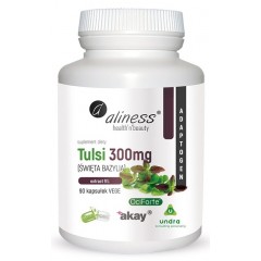 Aliness TULSI (ŚWIĘTA BAZYLIA) extract 5% 300mg 90 vege caps