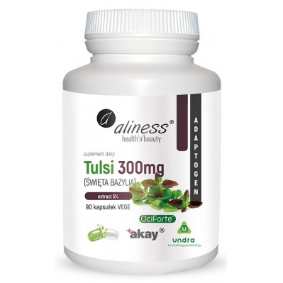 Aliness TULSI (ŚWIĘTA BAZYLIA) extract 5% 300mg 90 vege caps