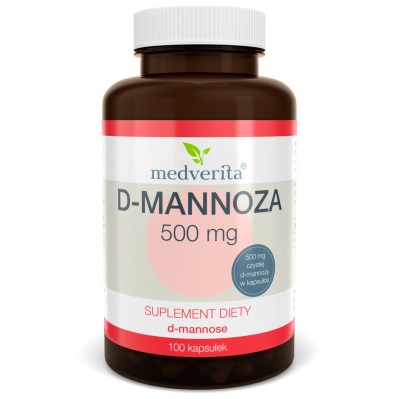 Medverita D-mannoza 500mg 100 kapsułek