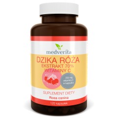 Medverita Dzika Róża Ekstrakt 70% Witaminy C 120 kapsułek