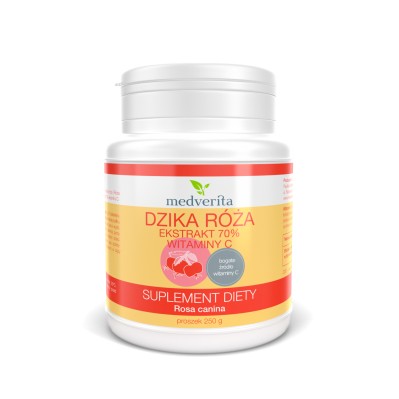 Medverita Dzika róża ekstrakt 70% witaminy C 250g