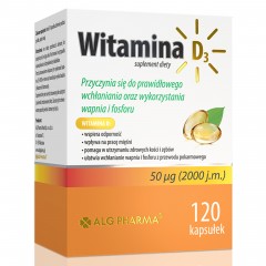 ALG PHARMA WITAMINA D3 120 KAPSUŁEK