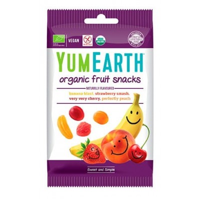 YUMEARTH Żelki bez żelatyny EKO (Fruit Snacks) 50g